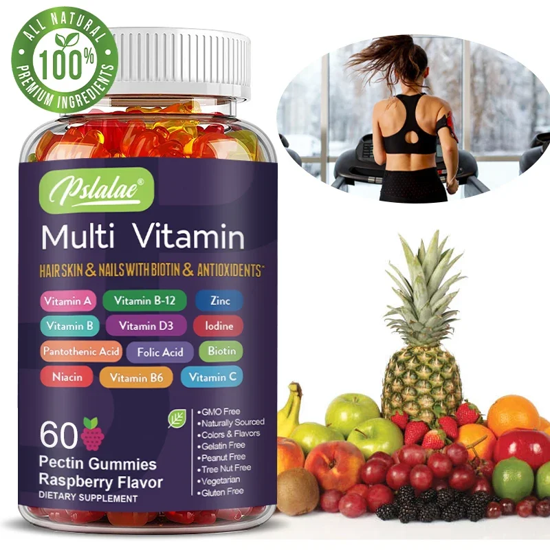 Gomitas multivitaminas - con vitaminas y minerales - Mejora los niveles de energía, apoyo inmunológico, suplementos antioxidantes