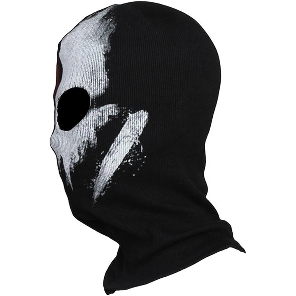 Free shipping 95%Cotton comfortable Fabric Ghost Mask Balaclava Skull Hood Red & White