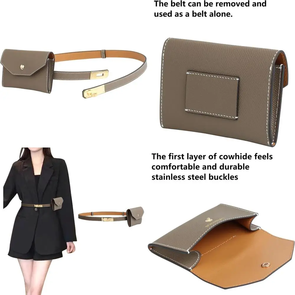 

Кожаный узкий ремень для женщин — регулируемый поворотный замок, однотонный, универсальный для платьев, джинсов, пальто