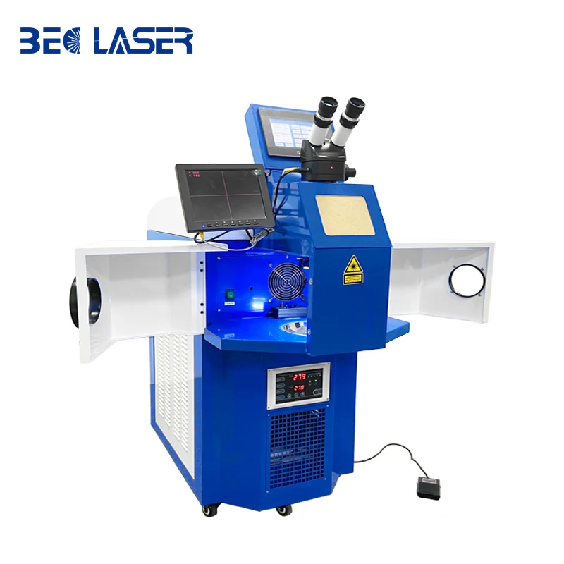 200W Integrated Inbuilt Water Chiller Welder Laser Hine With CCD Monitor For Jewelry Welding Repair