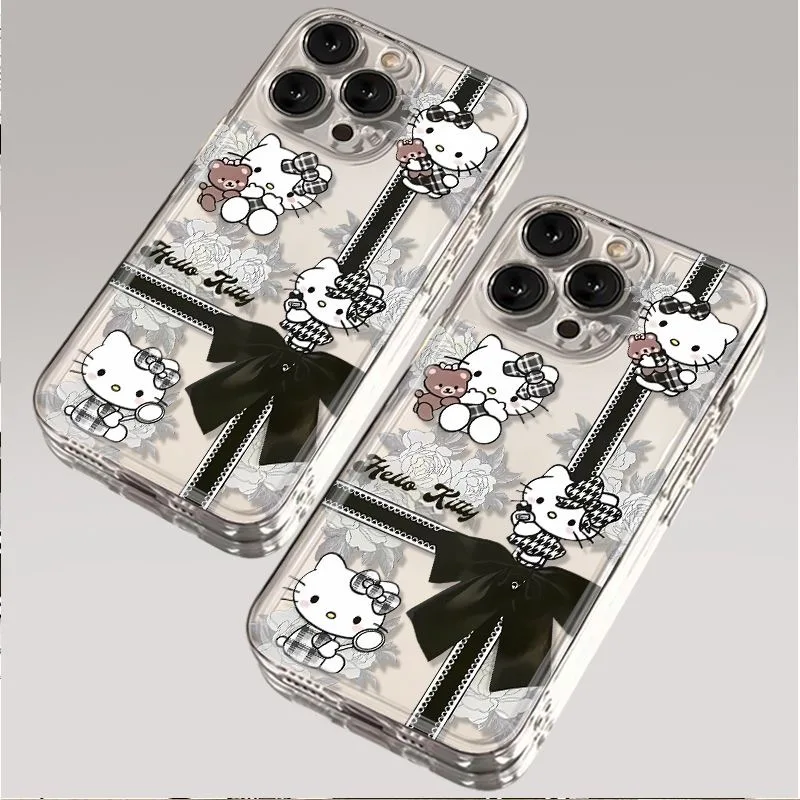 

Fashion Flower Bow Hello Kitty Phone Case For OPPO A38 A79 A58 A98 A5 F9 F11 A94 A92 A76 A74 A73 A54 A53 A31 2020 Pro 5G Cover