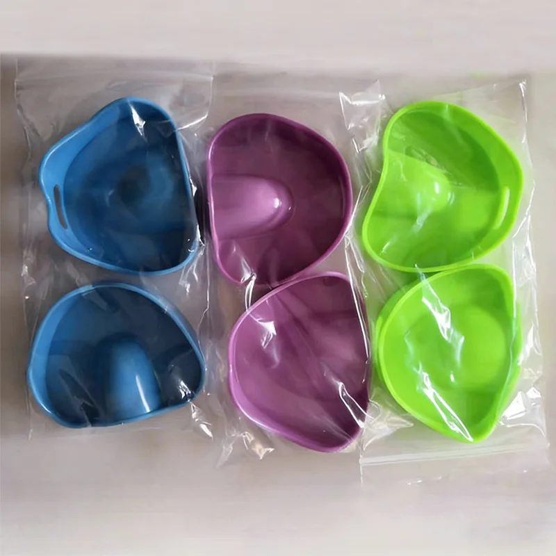 2pcs Dental Model Base Dental Mold Plaster Base Denture Tray Dental Lab Former Base Kit Oral Care Tool