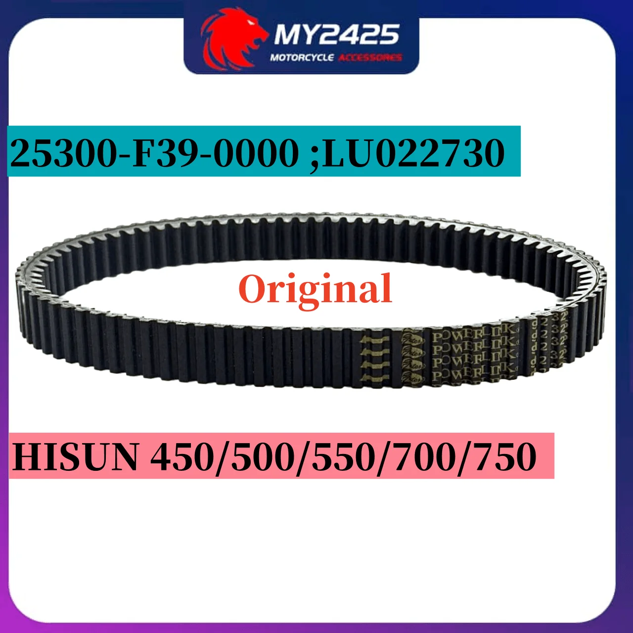 

Original Drive Belt 911.5x32x28 For HISUN 450/500/550/700/750 HS700 700CC ATV Quad UTV 25300-F39-0000 LU022730