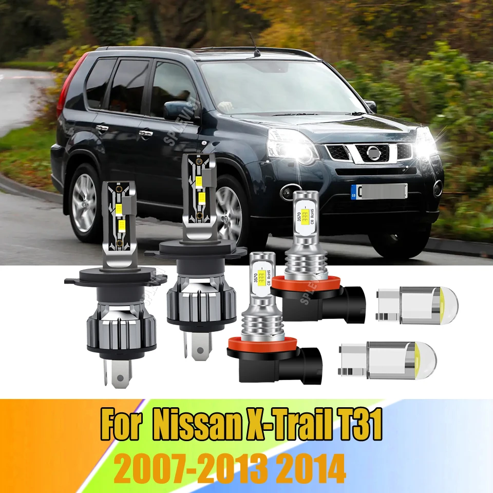 

Светодиодные противотуманные фары без горячих точек, идеальное распределение света для Nissan X-Trail T31 2007 2008 2009 2010 2011 2012 2013 2014