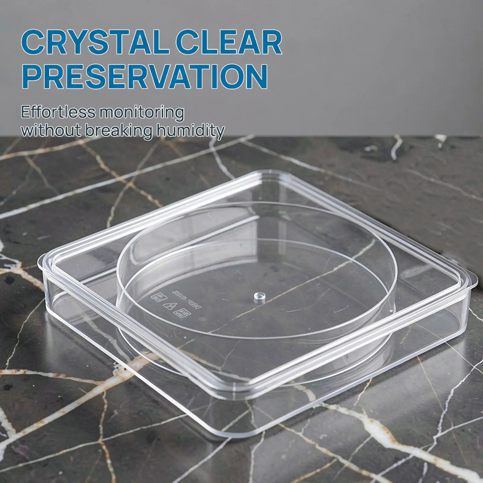 Cigar Humidor Box Clear Plastic Airtight Moisture Proof Storage Case with Lid for Cigar Preservation Optimal Freshness Container