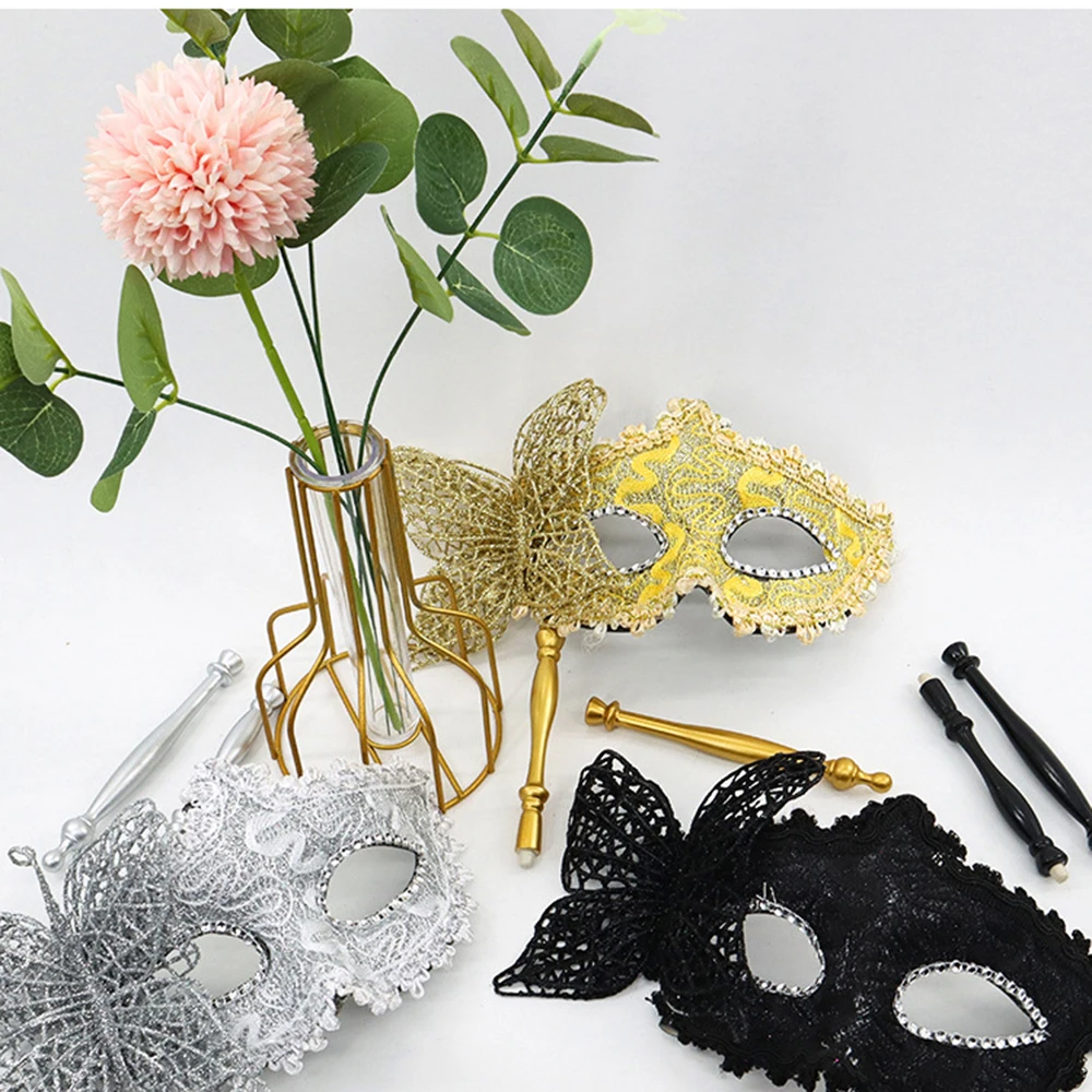 Eye Mask Carnival Halloween Masquerade Princess Half Face Mask Guard Lace Applique Cloth In Feather Cosplay Prom Props Carnival