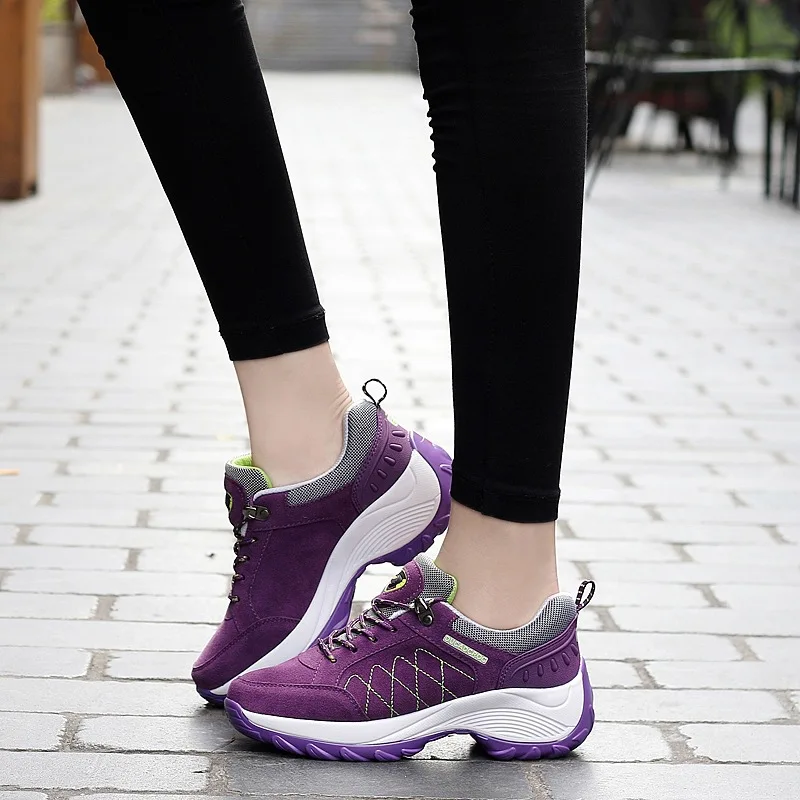 Women sneakers 2021 fashion shock-absorbing sport shoes non-slip mountain hiking shoes woman comfortable sneakers women shoes202