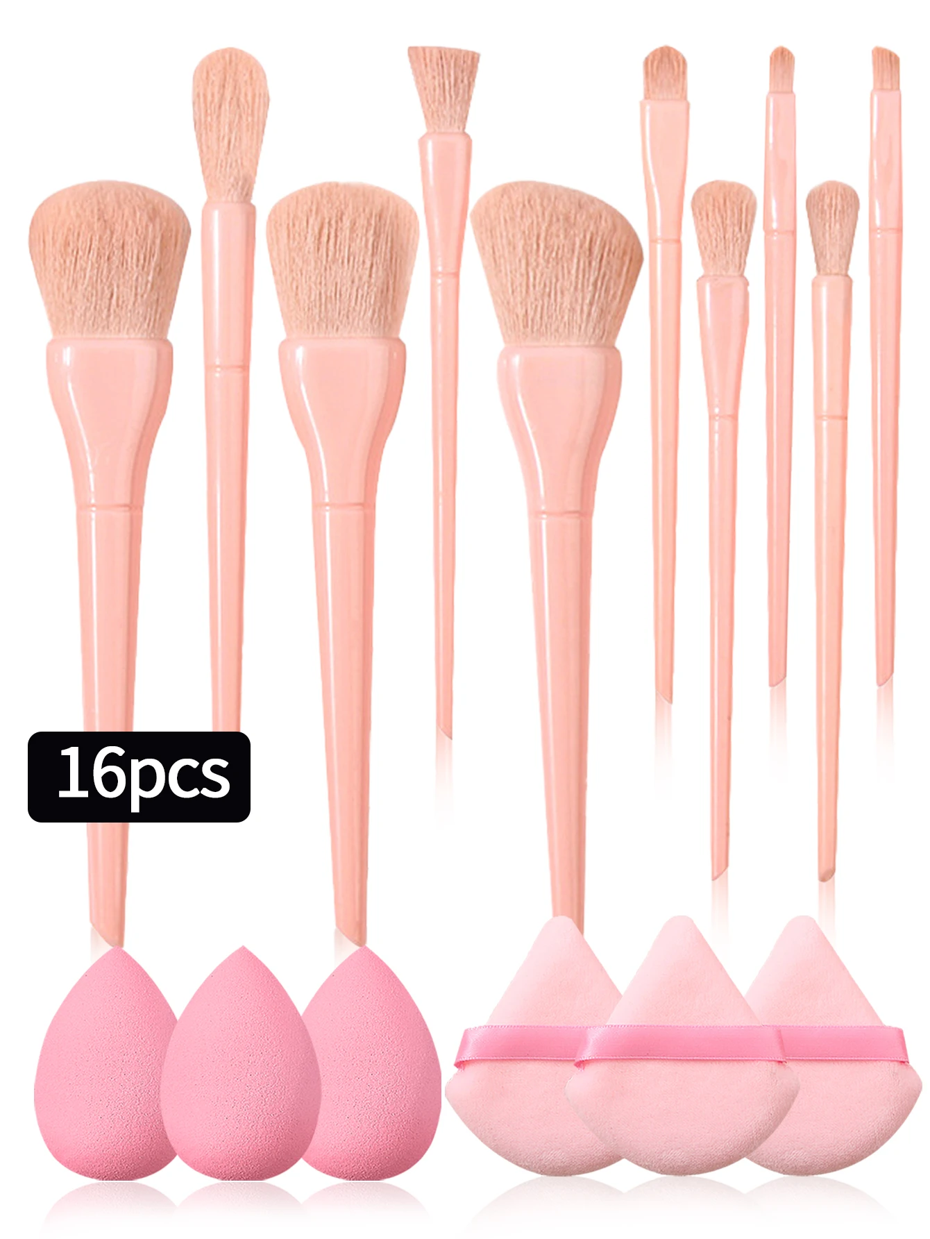 Pennelli per il trucco Set di piumini da cipria fondotinta in polvere ombretto sopracciglio evidenziare Kabuki Blending Brush strumenti cosmetici di bellezza