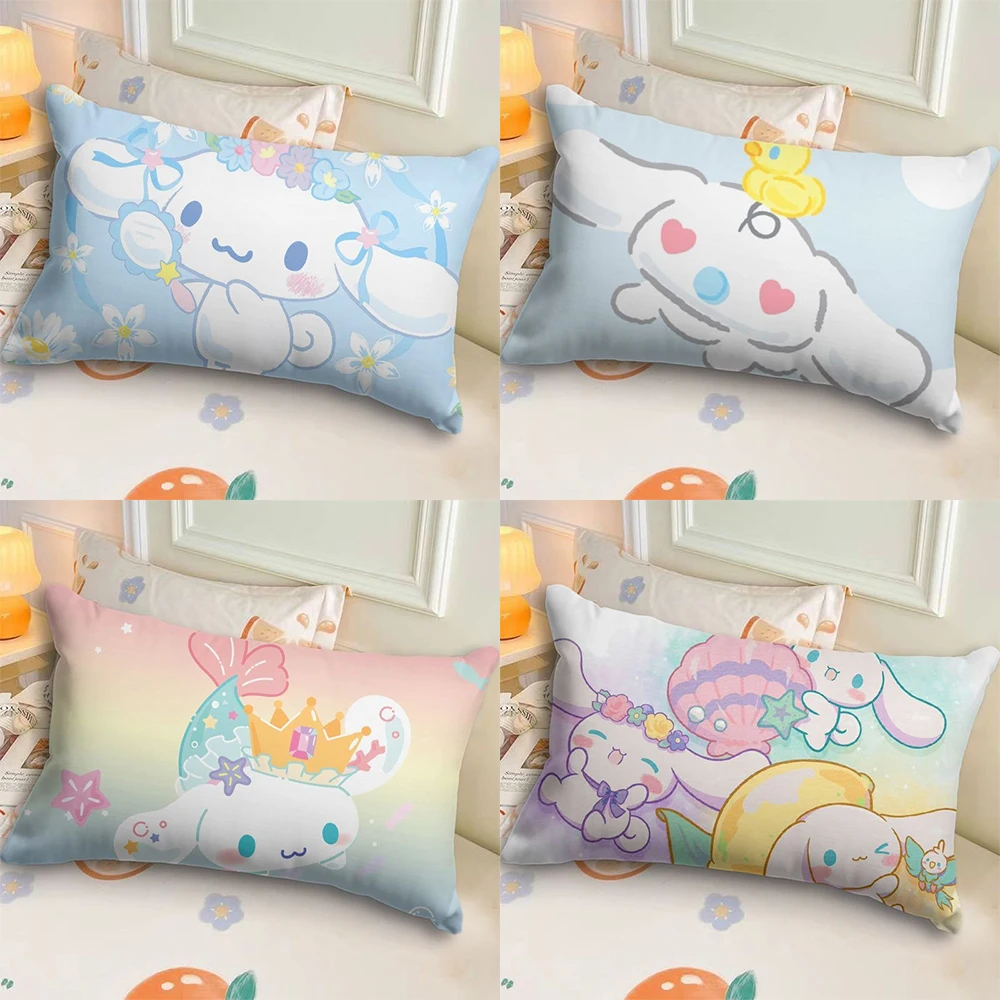 Cute Sanrio big-eared dog printed pillowcase bedroom room decoration bed sleeping pillowcase home living room sofa cushion cover