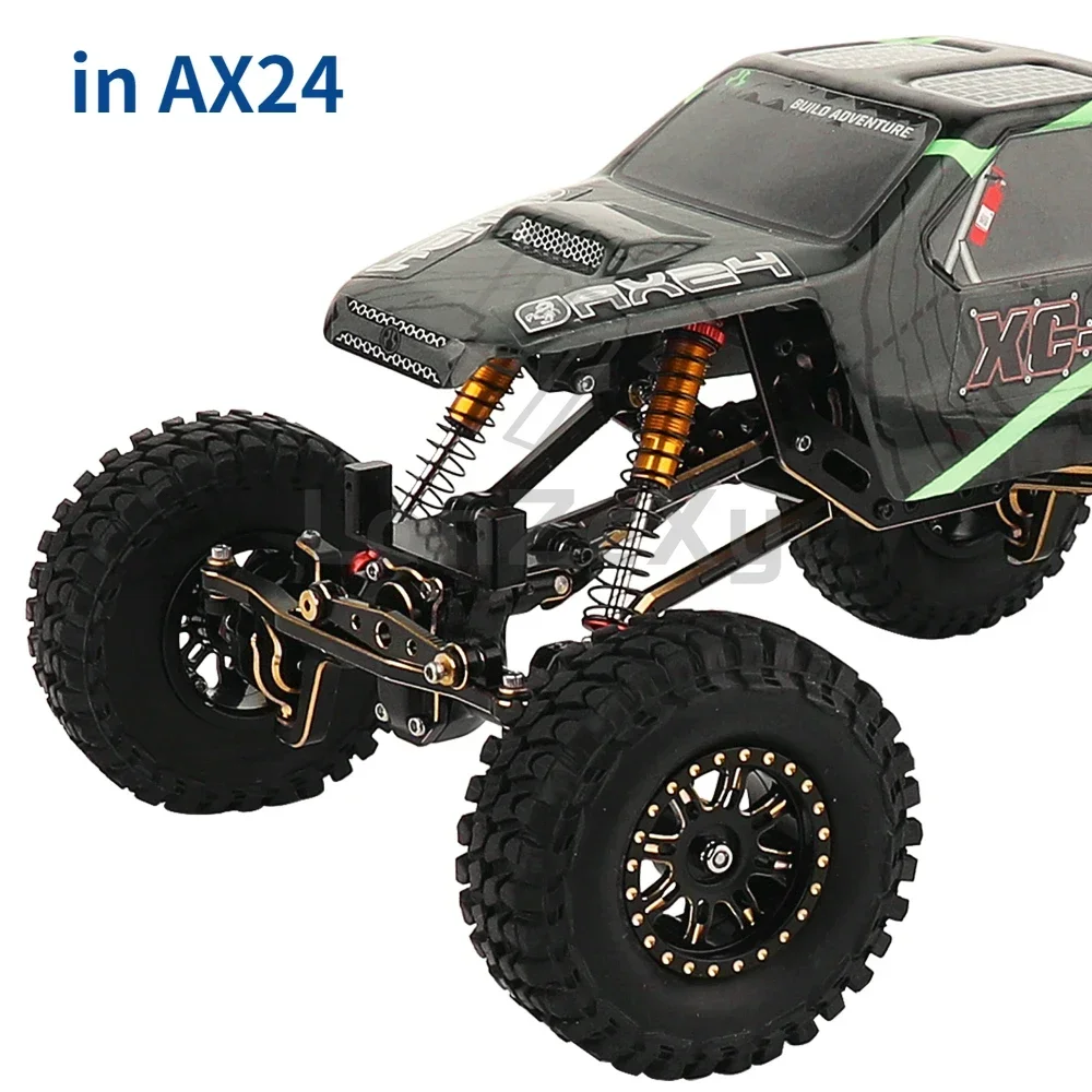 4 SZTUK mosiężnych felg o średnicy 1,0 cala do gąsienic RC 1/24 Axial SCX24 AX24 FCX24 1/18 TRX4m Metalowe części modernizacyjne