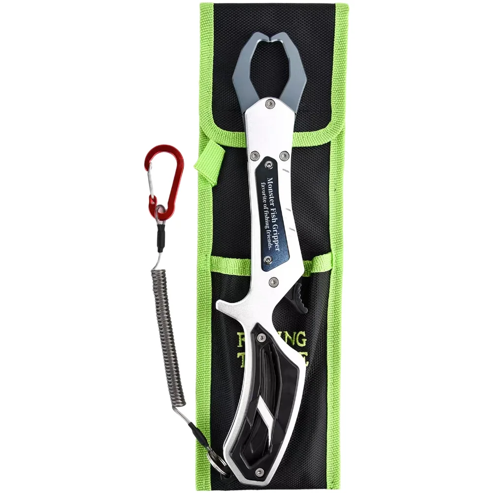 Aluminum Alloy Fish Grabber Pliers 28cm Anti Rust Pistol Grip Lip Clamp Tool For Outdoor Angling Catch And Release Fishing Gear