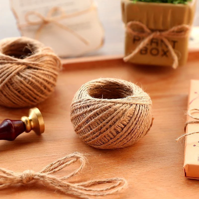 Vintage Natural Hemp Rope For DIY Jute Rope Hanging Photo Wall Handmade Scrapbooking Crafts Gift Decoration Weave Twine String