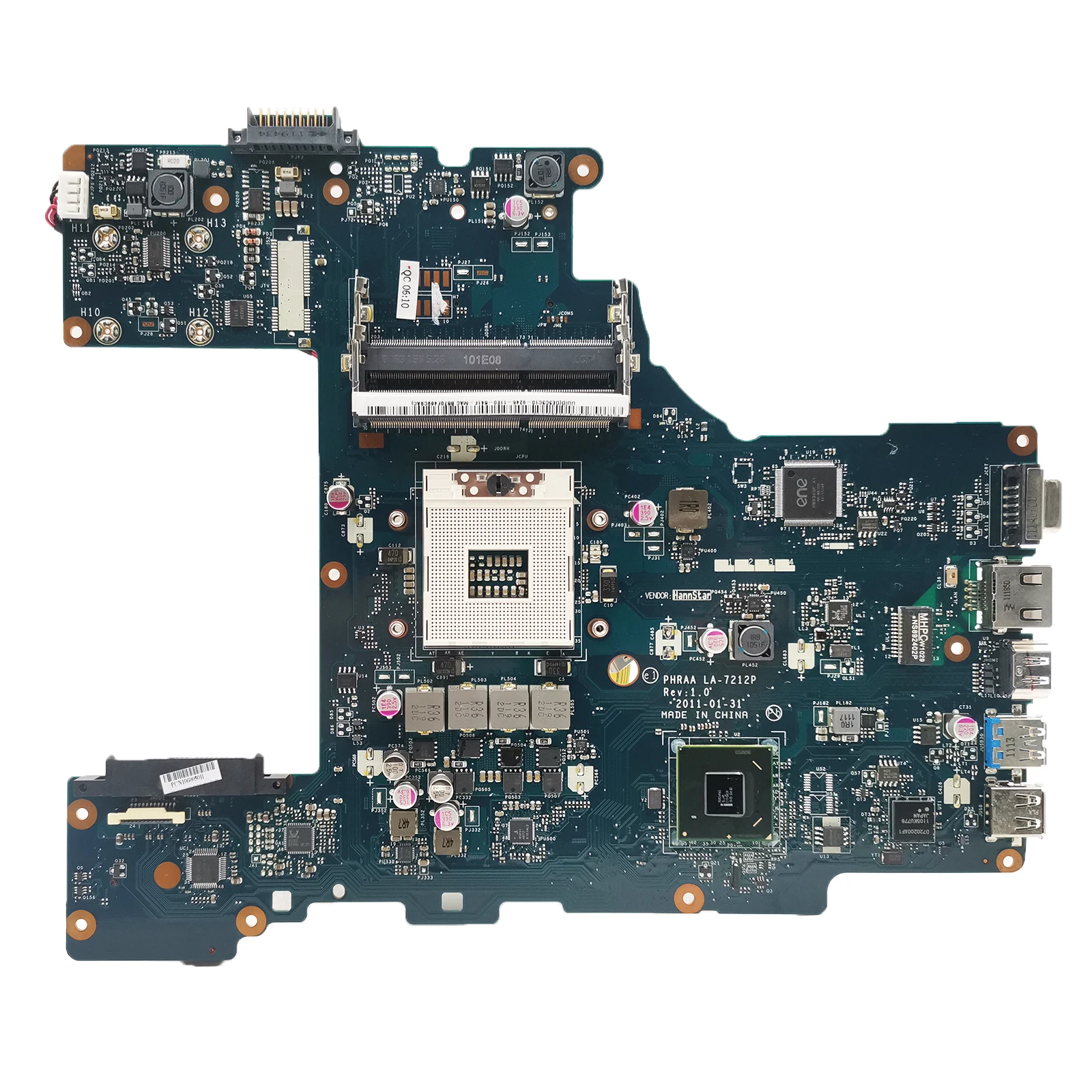 AKEMY For Toshiba Satellite P755 P770 PHRAA series Laptop Motherboard DDR3 HM65 GMA HD PHRAA LA-7212P K000128610 Full Tests OK