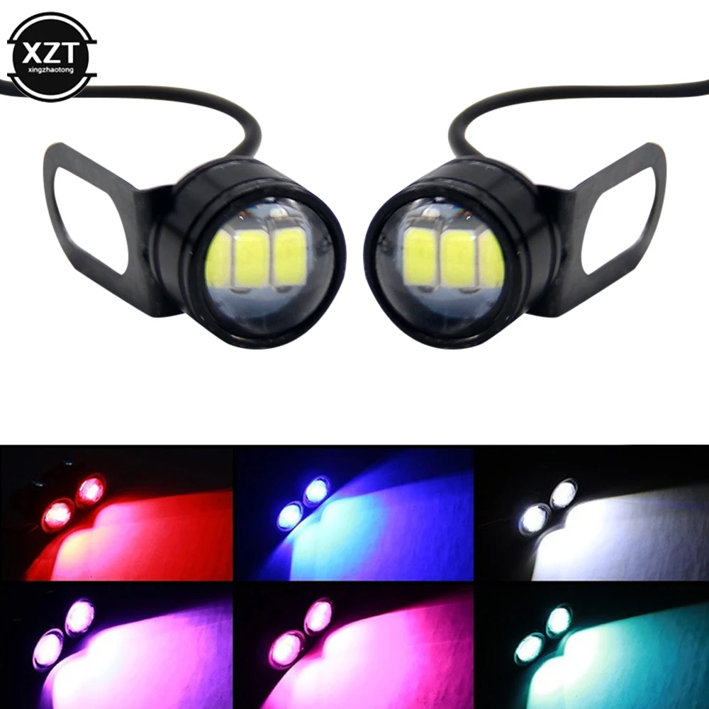 2Pcs Super Bright Driving Light Eagle Eye LED Reverse Backup Driving Light Motorcycle Fog Lamp Headlight Daytime Running Light