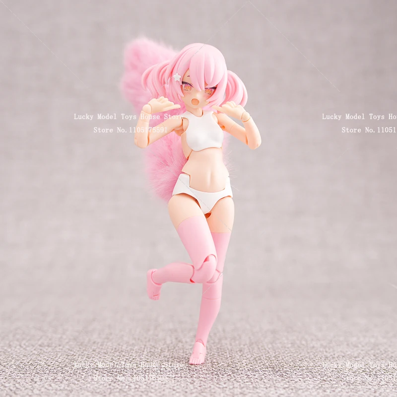 

Аксессуар для сцены с мобильным костюмом-девушкой 1/12: оранжево-бело-сине-розовые милые мини-игрушки в виде волчьего хвоста для 6-дюймовых женских фигурок, с отверстием 3 мм для вставки.