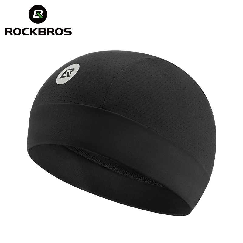 ROCKBROS lodowy jedwab czapki rowerowe kask z filtrem przeciwsłonecznym oddychające czapki bez ronda rower szybkoschnący anty-uv kapelusz motocyklowy czapka jeździecka