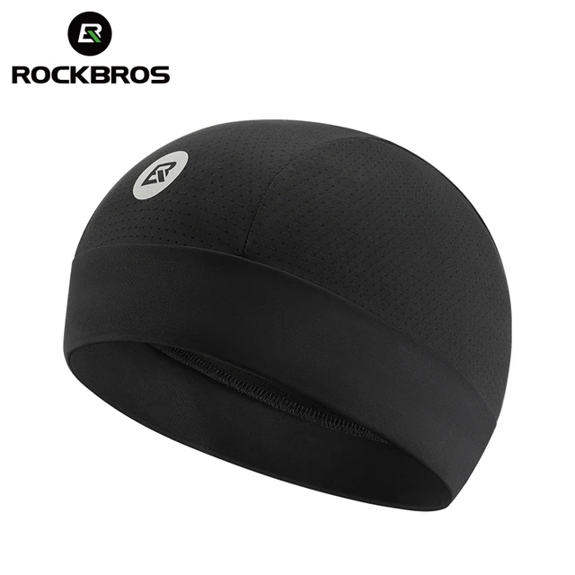 ROCKBROS lodowy jedwab czapki rowerowe kask z filtrem przeciwsłonecznym oddychające czapki bez ronda rower szybkoschnący anty-uv kapelusz motocyklowy czapka jeździecka