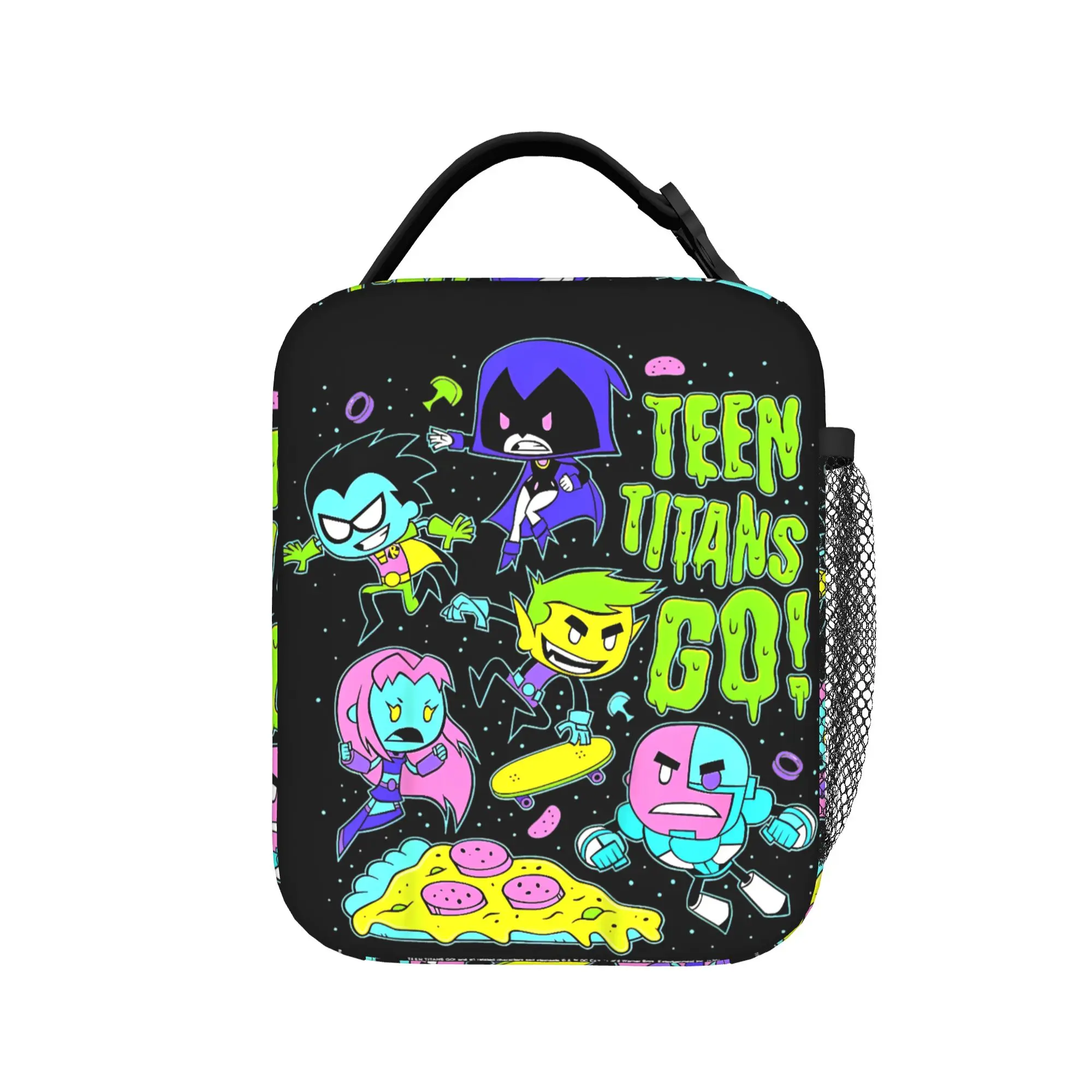 Teen Titans Go Group Shot Insulated Lunch Bag Thermal Bag Reusable,Lunch Container High Capacity Lunch Box Tote Office  Outdoor