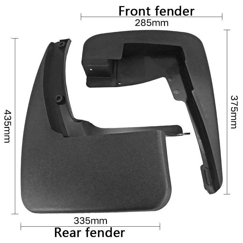 1 Set Car Mudguard Suitable for Mercedes-Benz GL450 2008-2012 Modification Soft Rubber Fender Automobile Accessory