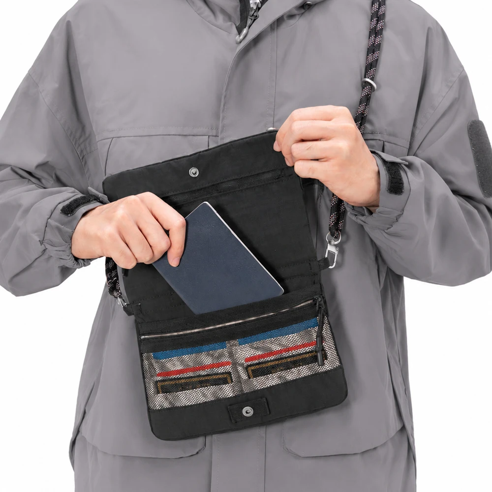 حقيبة كتف متعددة الوظائف، محفظ - مراجعة Travel Accessories Organizer Case وسعره