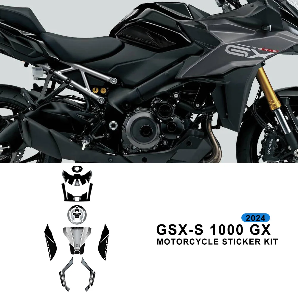 For GSX-S 1000 GX S1000GX 2024- Motorcycle 3D Epoxy Resin Sticker Protection Kit