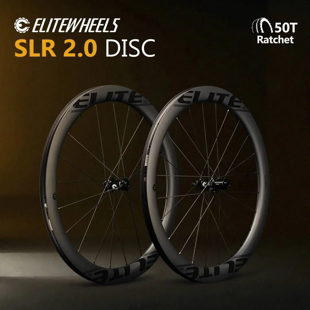 ELITEWHEELS SLR-DISC 2.0 Wheels Ultralight 1574g Pillar 1423 Spoke For Racing Bike Ratchet 50T Road Disc Carbon Wheelset