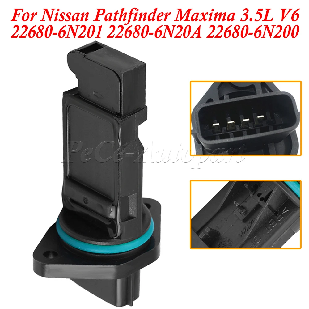 22680-6N201 22680-6N20A MAF Mass Air Flow Meter Sensor For Nissan Pathfinder Maxima 3.5L V6 22680-6N200 A36-000 A01