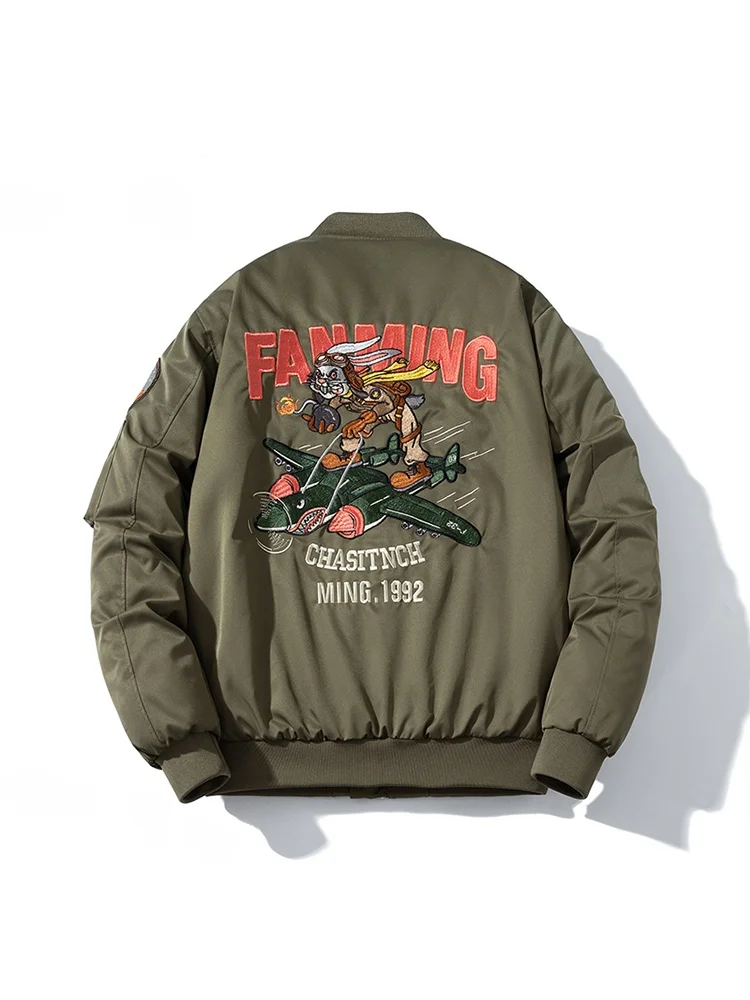 

Ретро-куртка в американском уличном стиле, весна-осень-зима, с вышивкой, хлопковая, бейсбольная, верхняя одежда, модный бренд