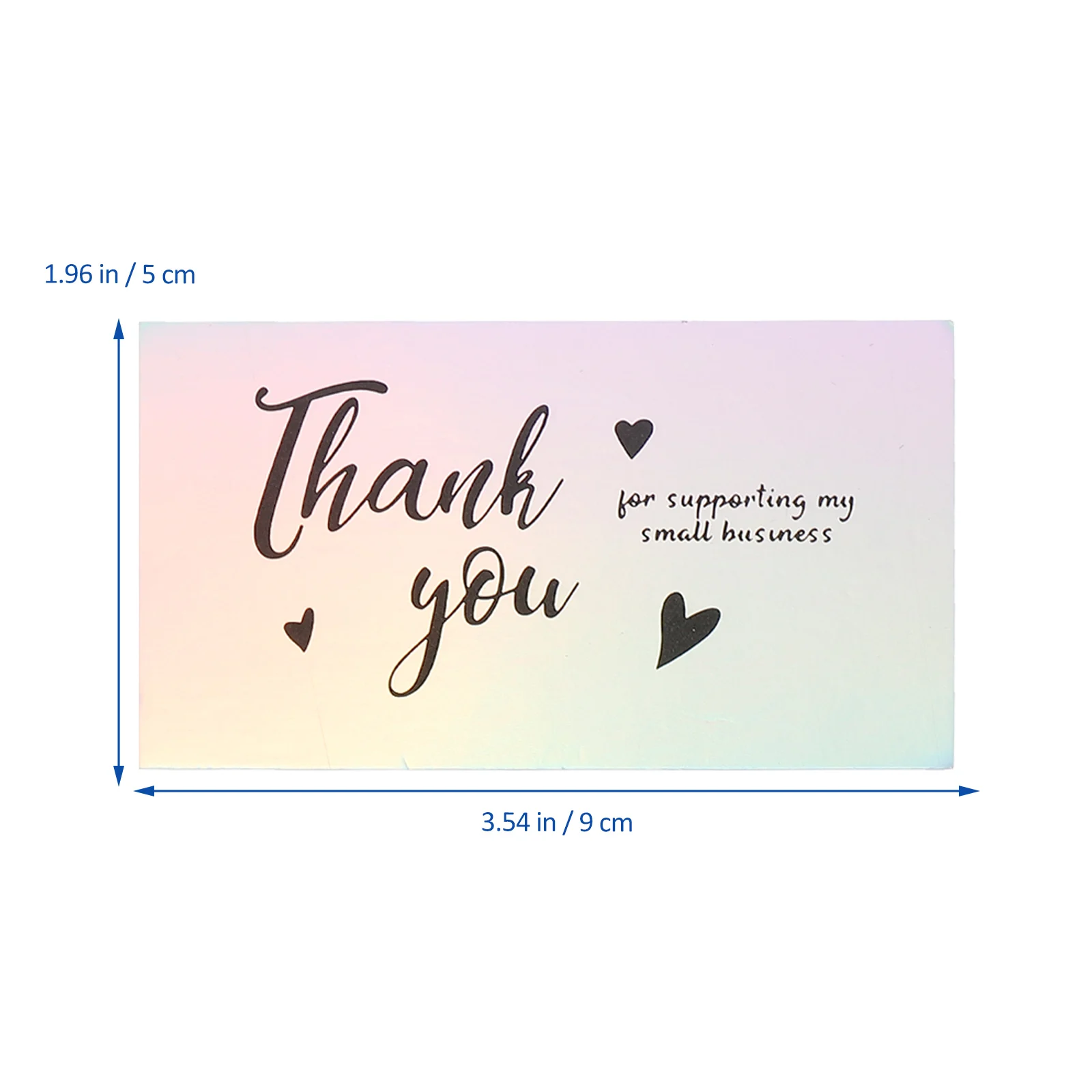 

50pcs Gift Tags Greeting Cards Elegant Thank You Business Card Lightweight Portable Opening Gift Paper Craft Stationery