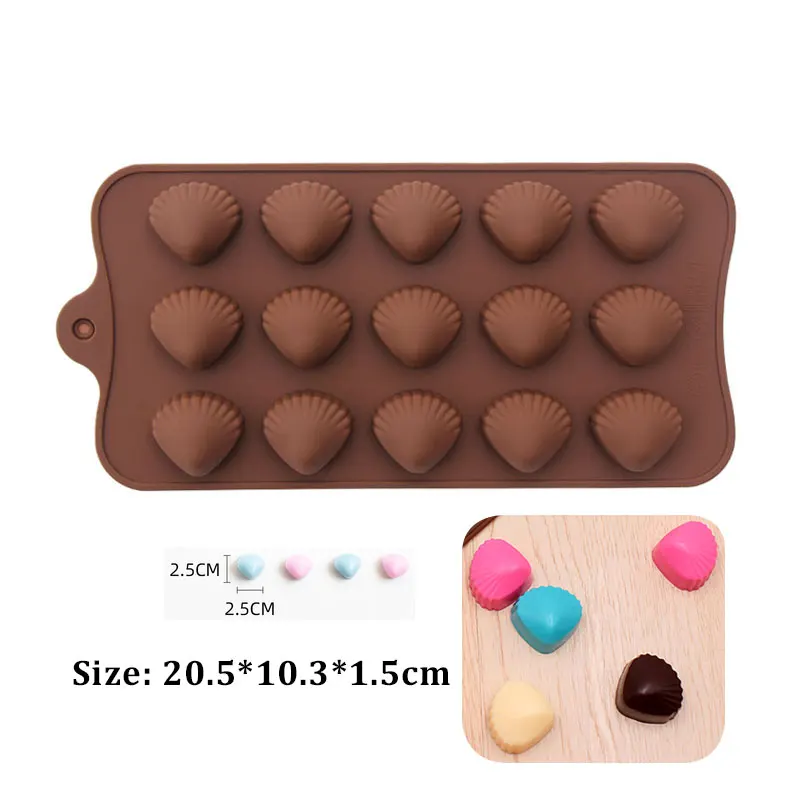 Shell Shape Chocolate Silicone Mold Handmade Dessert Candy Mould Baking Tool