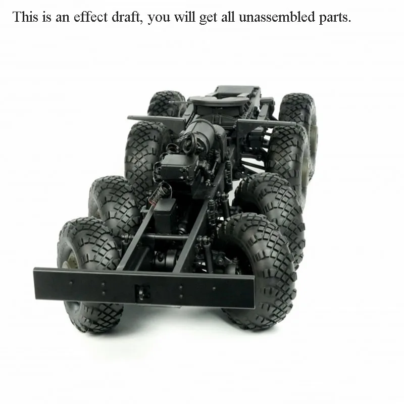 CROSS 1/12 RC BC8A Mammoth 8*8 Off-Road Car Military Truck KIT Motor Light Sound Unassembled Toys Gifts for Boys Model TH11099