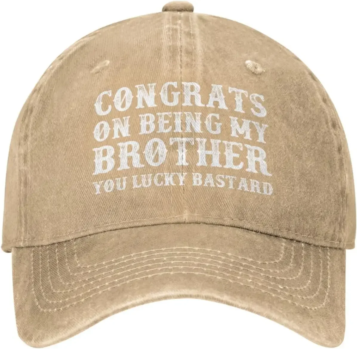 Congrats On Beings My Brother You Lucky Bastards Hat Men Dad Hats Cute Caps