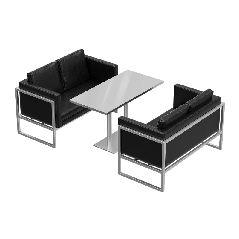 

Industrial style card seat sofa Internet celebrity creative milk tea shop cafe gym, table and chair combination