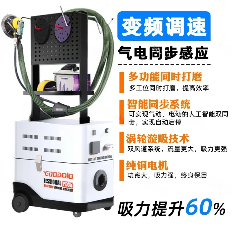 Pneumatic Polishing Machine, Car Dust-free Dry Grinding Machine, Putty Paint, Electric Atomic Ash Vacuum Painting