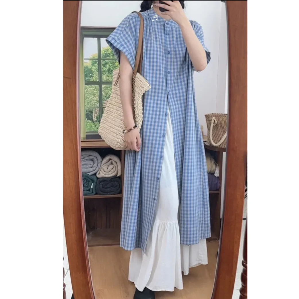 Abiti da donna Gonna lunga a strati in tulle ricamato Festival musicale Fata artistica Dolce Boho Flowy Dreamy Chic Gioventù Primavera