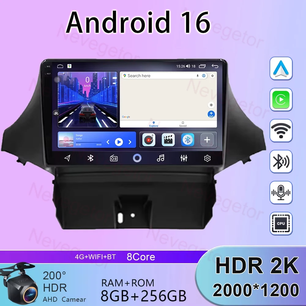 

2K For Chevrolet Orlando 2010 - 2018 Car Android 15 Autoradio Carplay Stereo Multimedia Player Head Unit GPS BT No 2din DVD DSP