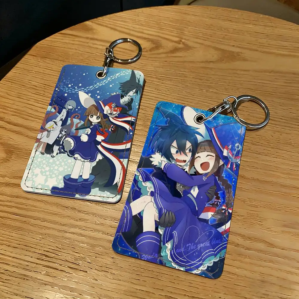 Game Wadanohara Cute Card Holder Keychain Key Ring Door Lock Access Protective Case For Security Gift