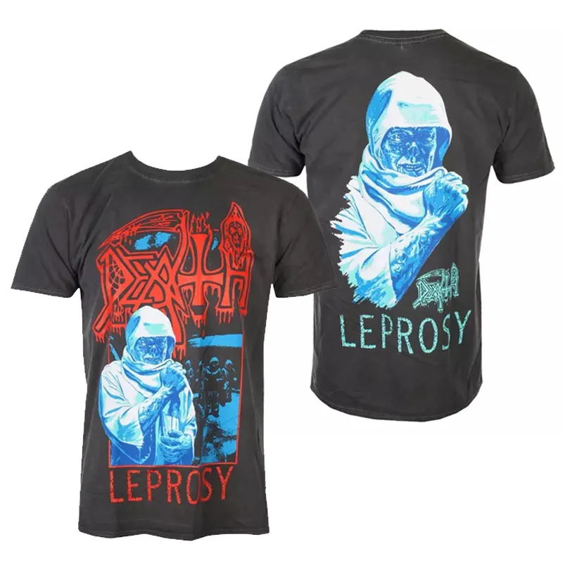 2026 DEATH Metal Band Rock Thrash Thrash Metal American Vintage Character Picture Dark Short-sleeved T-shirt