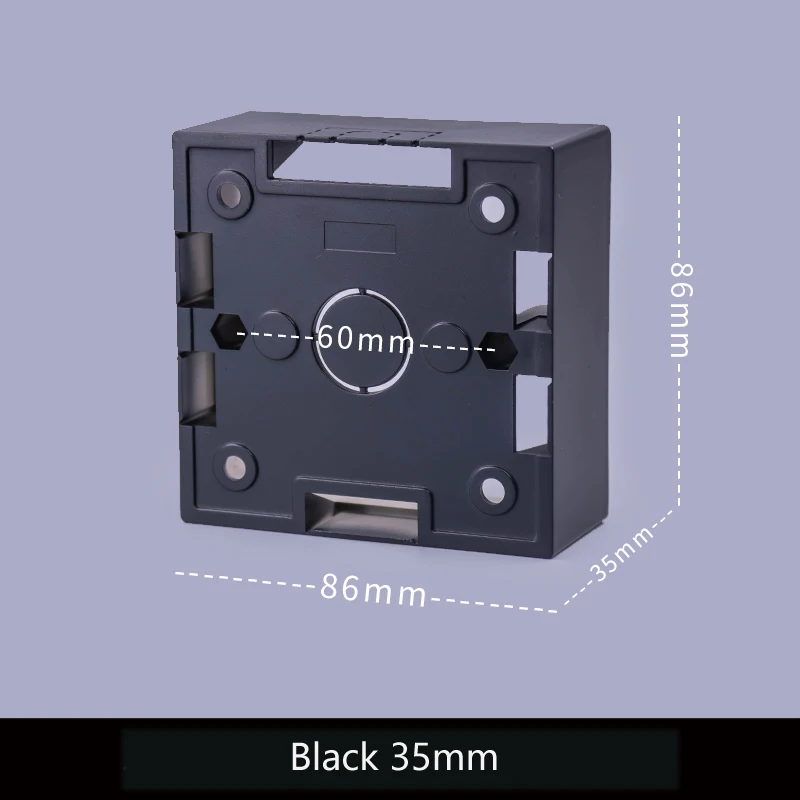 86 Type Universal Surface Mount Bottom Box PVC Junction Box Universal Surface Mount Box for Switch Socket Panel