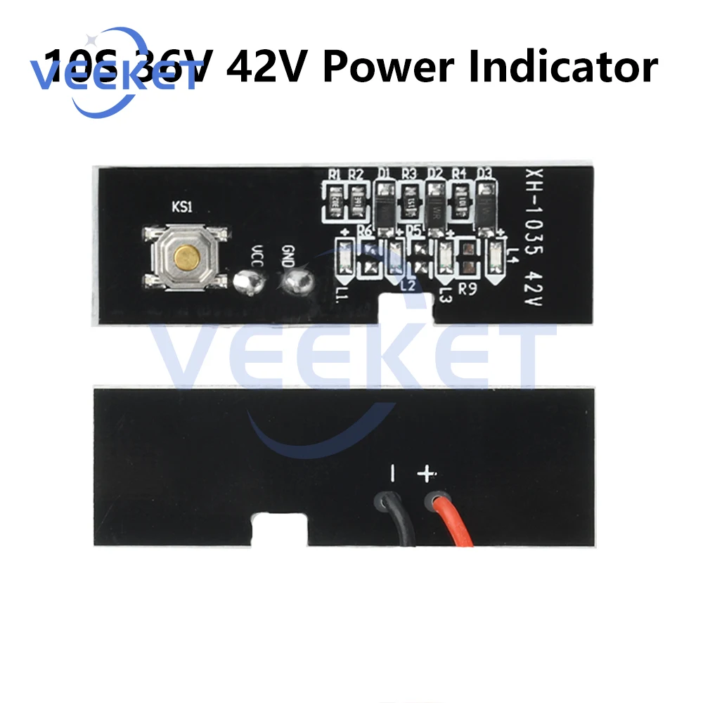 Lithium Battery Display Module 5S 18V 21V 10S 36V 42V Battery Capacity Indicator LED Display Tester With Power Display