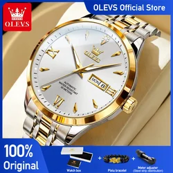 OLEVS 9956 Men Watches Top Brand Original Fashion Automatic Mechanical Watch For Man Waterproof Luminous Day Date Wristwatch