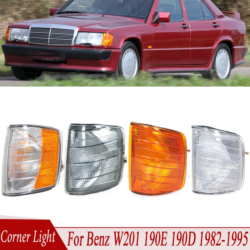 

Для Mercedes Benz W201 190D 190E 1982-1994 1995 Автомобильный передний угловой светильник, указатель поворота, индикаторная лампа 2018260143 2018260043