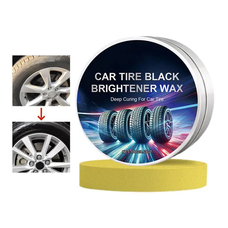 

Car Tire Care Cream Wheel And Tire Cleaner Car Cleaning Tools Tire Cleaner Cream Deep Cleaning Enhanced Shine & Protection For