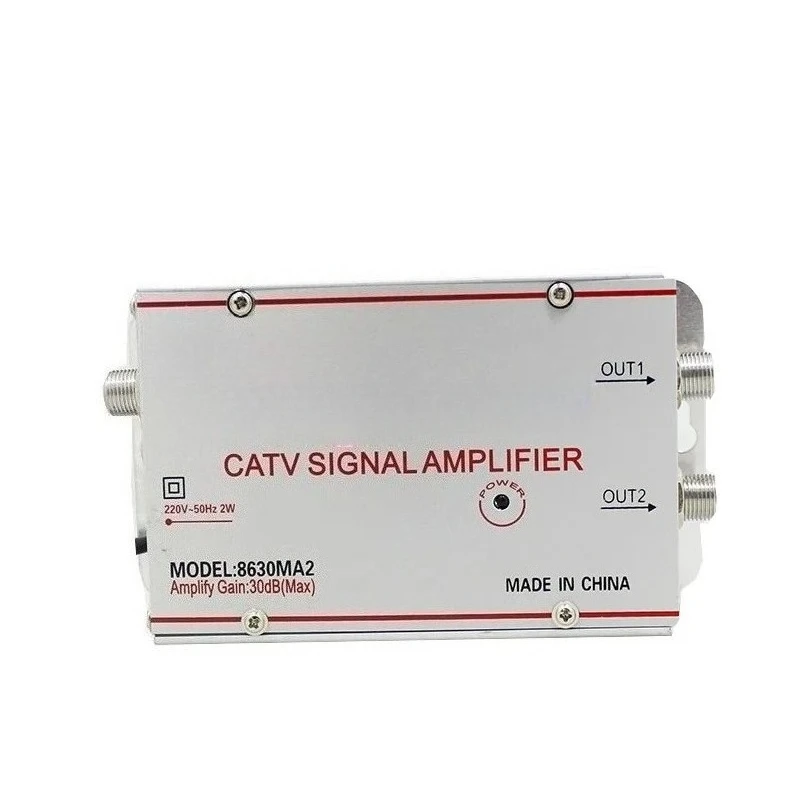 Home Cable TV Amplifier Analog Digital One - Two Analog Enhanced Ground Wave Signals CATV Signal Amplifier