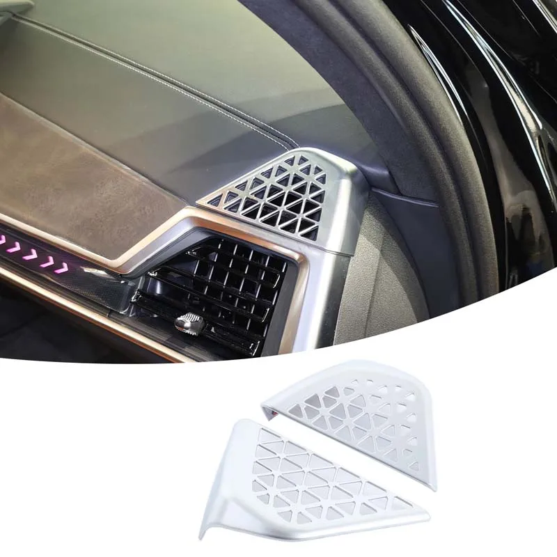 ABS Chrome Car Dashboard Side Air Outlet Vent Cover Trim Sticker For BMW X5 X6 X7 G05 G06 G07 2023 2024 2025 Car Accessories
