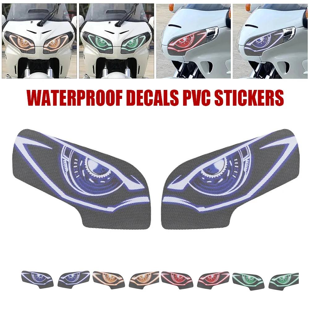

Evomosa For Honda GL1800 GOLD WING 1800 2001-2011 Motorcycle Front Fairing Headlight Guard Decals Head Light Protector Stickers