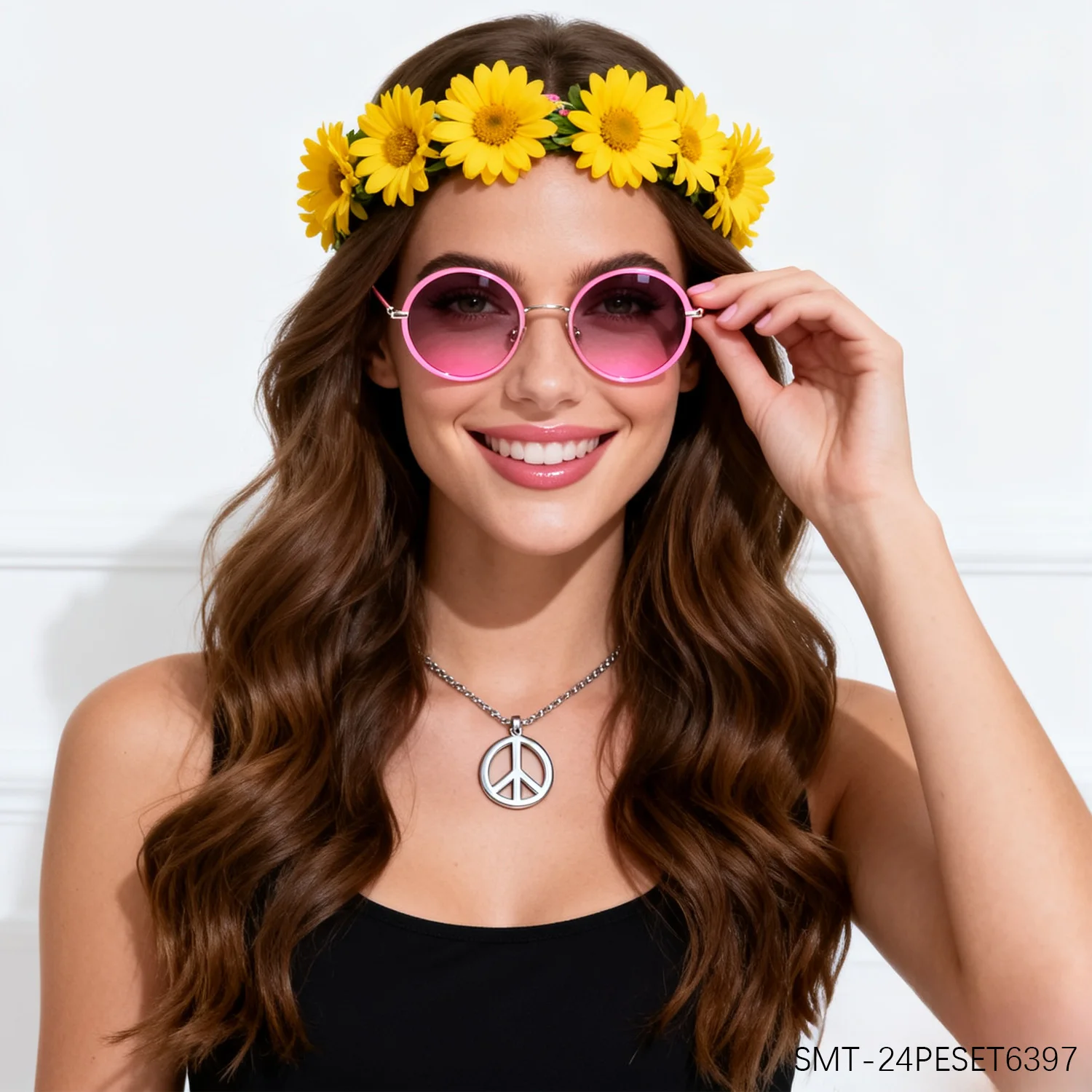 

PESENAR 1960s character costume clothing includes headwear, glasses, necklaces and other costume sets for characters