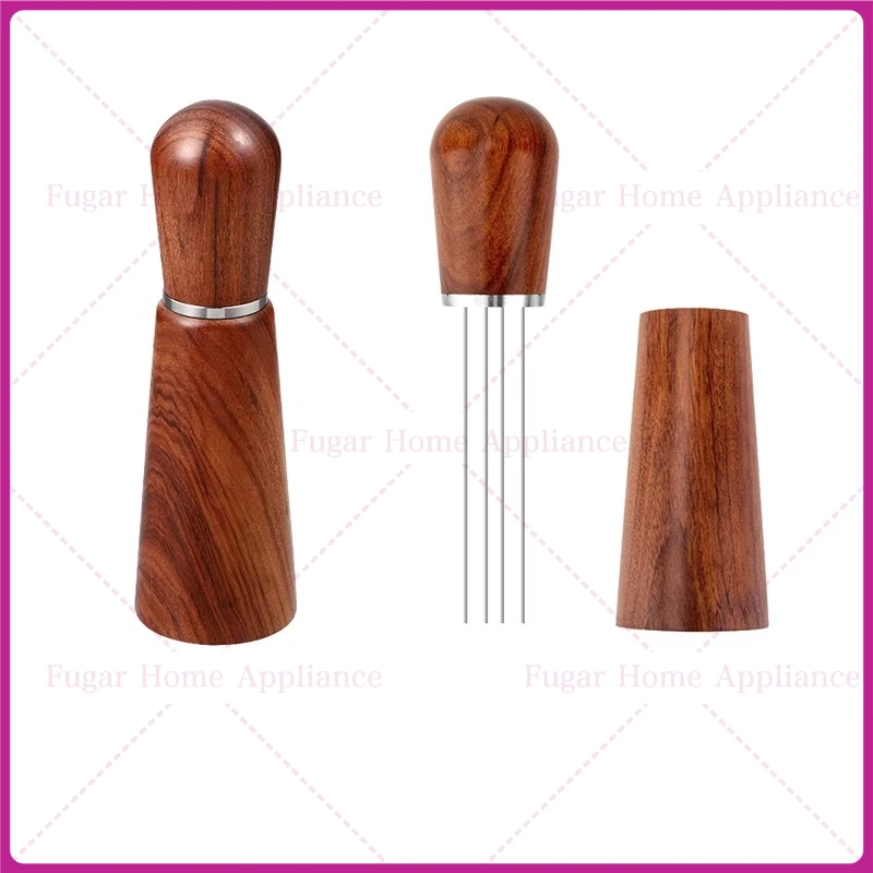 For WDT coffee cloth powder needle, solid wood channel, agglomerating, stirring and stamping universal