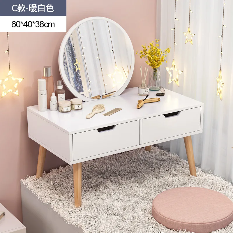 Simple flip dressing table simple small apartment rental bedroom bay window dressing table nordic bed dresser drawers