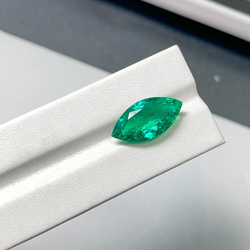 

Wholesale Marquise shape Loose Gems Colombia Emerald Lab grown Gemstones for bracelets earrings Jewelry making